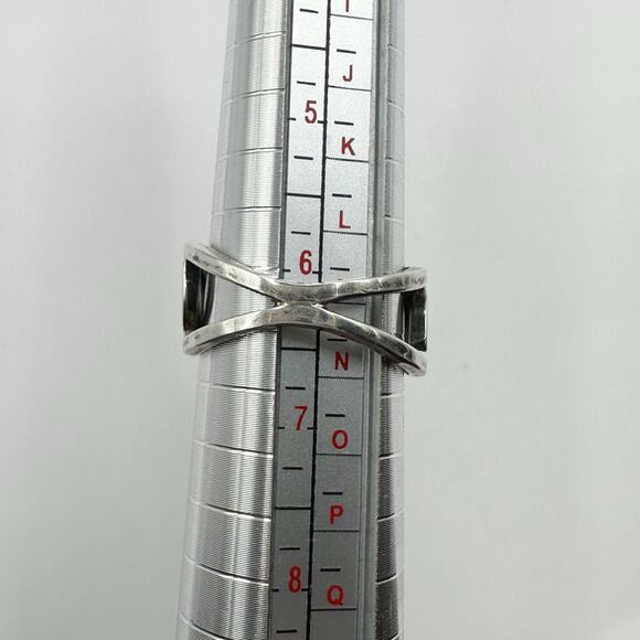 Artisan Dragonfly Ring Purple Stone 925 Marked Silver Unique Bohemian Size 6 1/4 - Picture 7 of 15